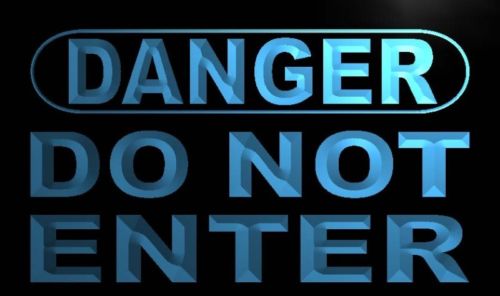 Danger Do Not Enter Neon Light Sign